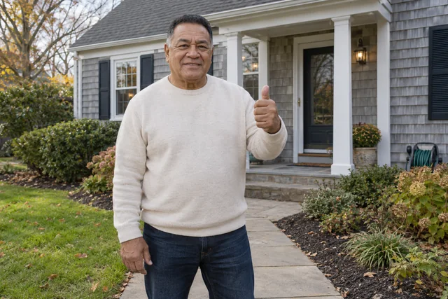 Person giving a thumbs up