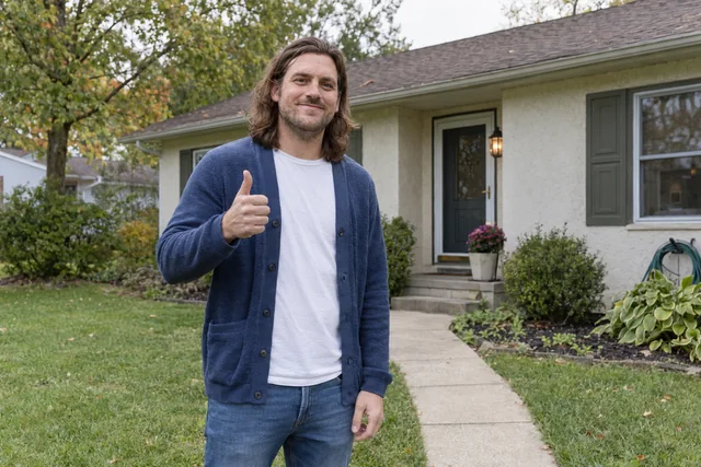 Person giving a thumbs up