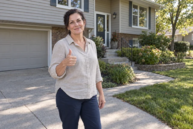 Person giving a thumbs up